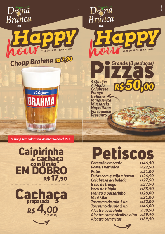Cardápio Happy Hour